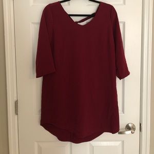 3/4 sleeve cocktail dress